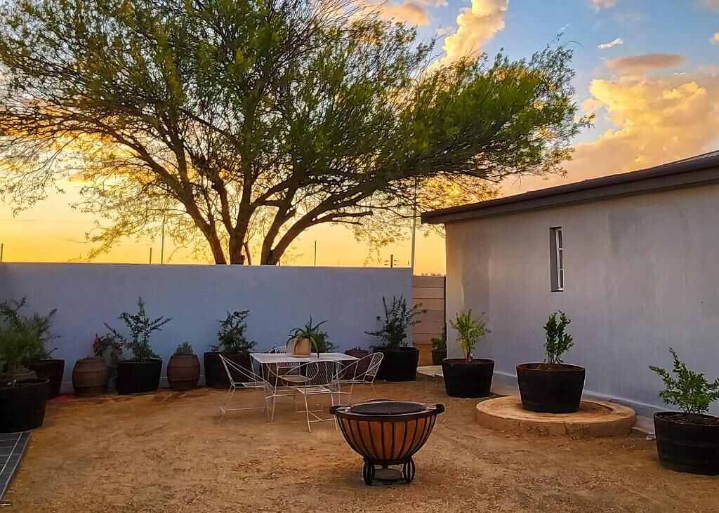 Private patio and braai area